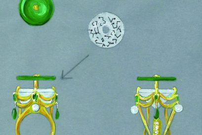 任思行的指環「星空之輪」設計別出心裁。