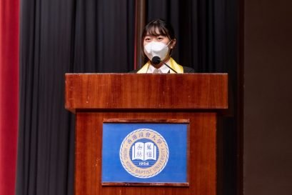 幼兒教育高級文憑畢業生劉常欣感謝學院成就同學投身幼兒教育工作者的夢想。
