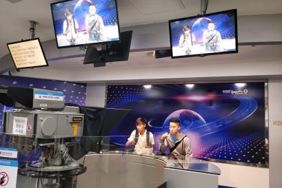 學員參觀KBS On廣播電視台，了解韓國電視及廣播的歷史。