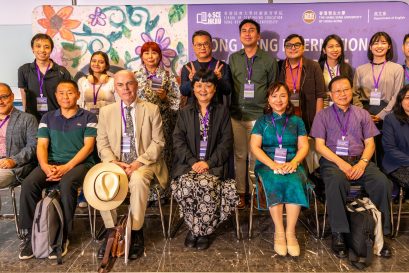 The Conference features a distinguished lineup of international keynote speakers, including Professor Cong Cong (front row, centre), Professor Michael Dobson (front row, 3rd from left), Professor Tam Kwok-kan (front row, 2nd from right), Dr Miriam Lau (3rd from right), Dr Anna Tso (1st from right) and Professor Masae Suzuki (back row, 3rd from left).